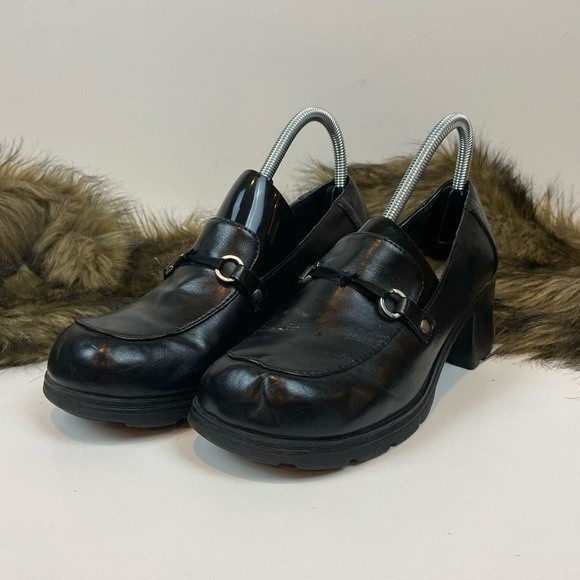 Vintage Y2K Lower East Side Bratz Chunky Platform Mary Jane Loafers Size 8.5 - Picture 1 of 12
